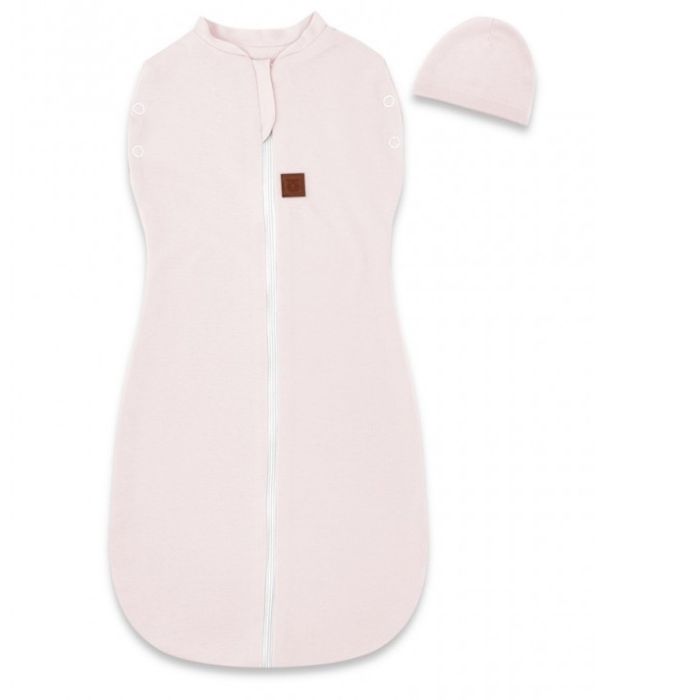 Autiņš - kokons jaundzimušajam Teddy interlock super soft pale rose