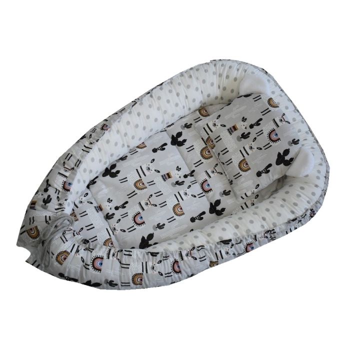  Ligzdiņa - kokons jaundzimušajiem "Lama" pelēks