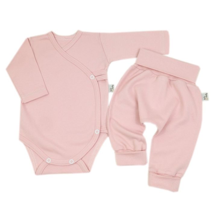 Bērnu komplektiņš no 2 daļam "Blank baggi pale pink" 