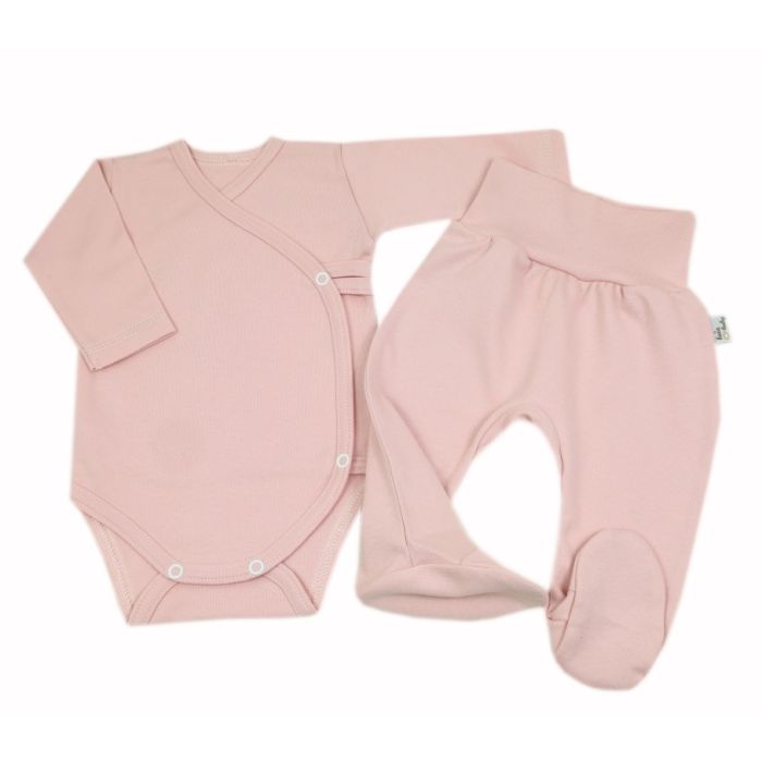 Bērnu komplektiņš no 2 daļam "Blank pale pink" 