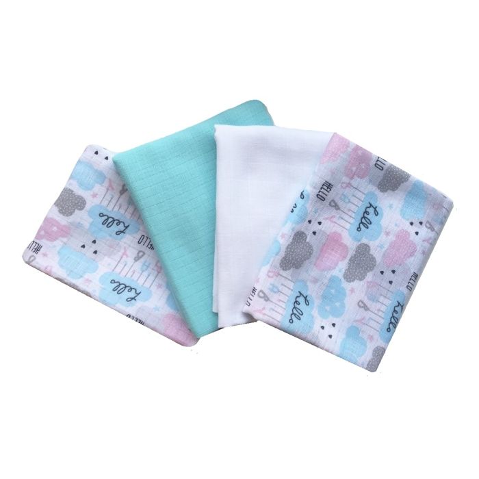 Kokvilnas autiņu komplekts "Baby"