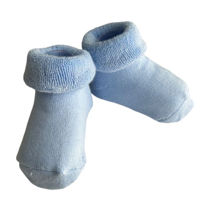 Kokvilnas zeķītes mazuļiem Blue