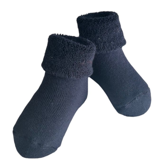 Kokvilnas zeķītes mazuļiem Navy