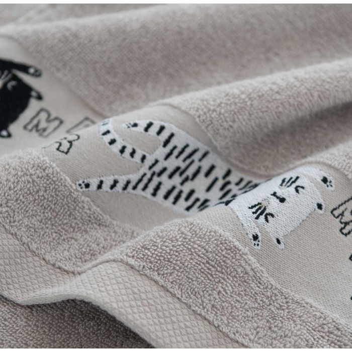 Dvielis (Ēģiptes kokvilnas)  "Mufasa" pelēks