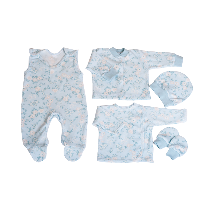 Bērnu komplektiņš no 5 daļam "Gentle story" zils