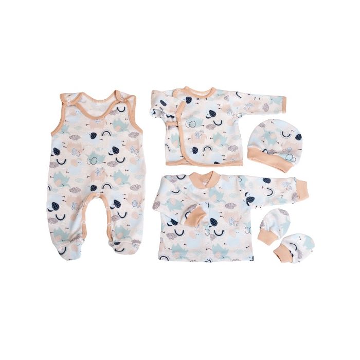 Bērnu komplektiņš no 5 daļam "Jumbo" bēšs