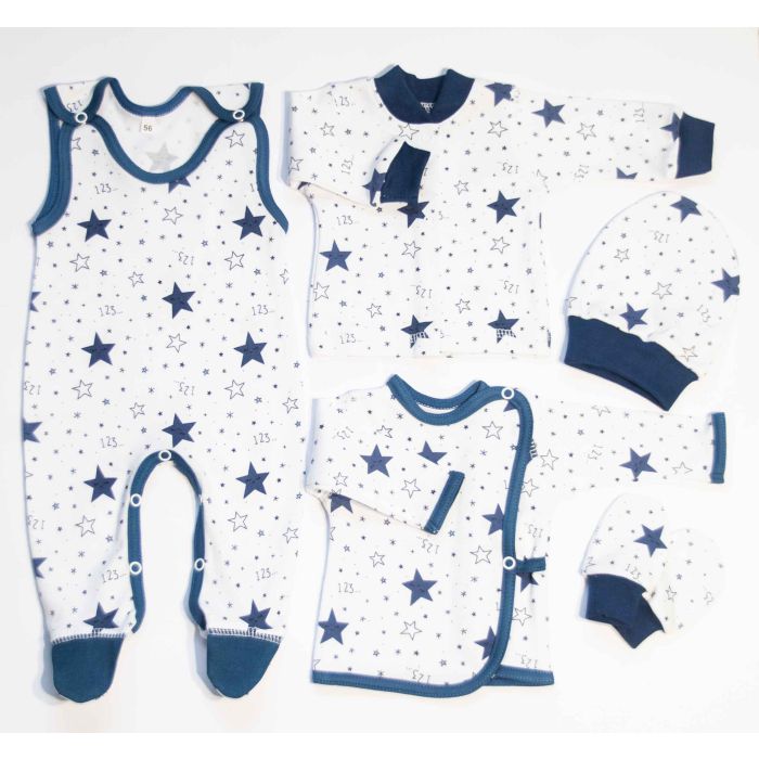 Bērnu komplektiņš no 5 daļam "Navy star" zils