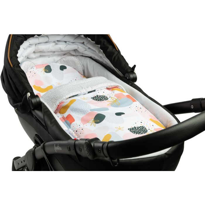 Komplekts pleds 56x76 cm un spilvens 36x28 cm "Art by dots" 