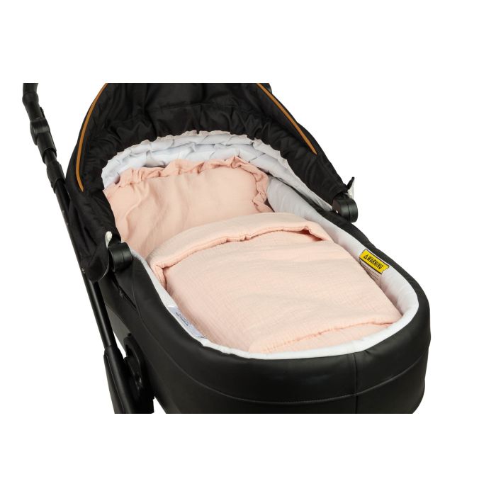 Muslīna komplekts bērniem "Luxury Soft" pleds un spilvens rozā