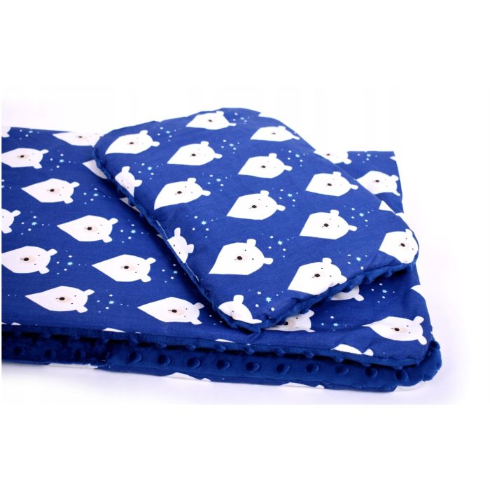 Komplekts ratiņiem "Umka" sega 60x75cm un spilvens 35x25cm