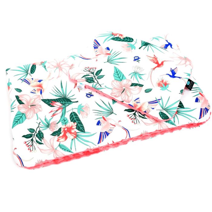 Komplekts ratiņiem "Colibri" sega 60x75cm un spilvens 35x25cm