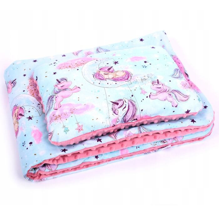 Komplekts ratiņiem "Ponny" sega 60x75cm un spilvens 35x25cm