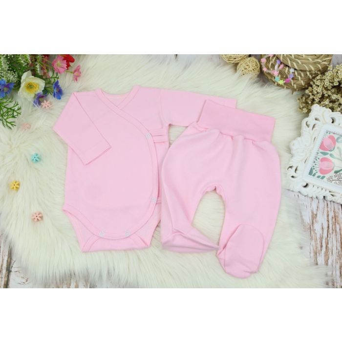 Bērnu komplektiņš no 2 daļam "Blank baby pink" 