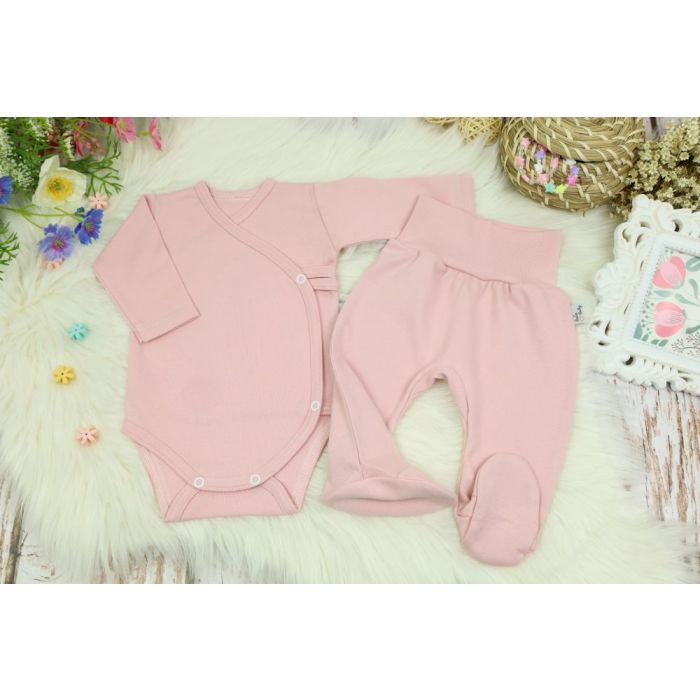 Bērnu komplektiņš no 2 daļam "Blank pale pink" 