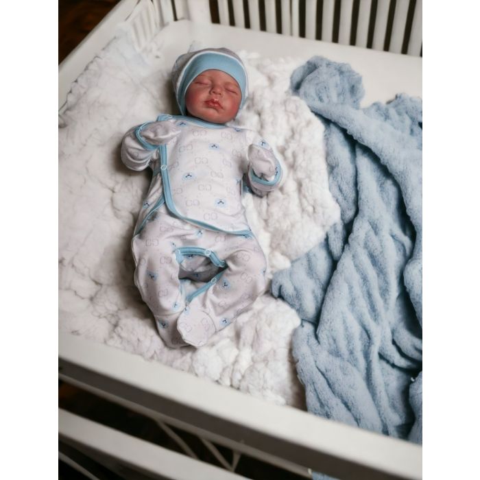 Bērnu komplektiņš no 5 daļam "Bear glamour" 5 dalių balts