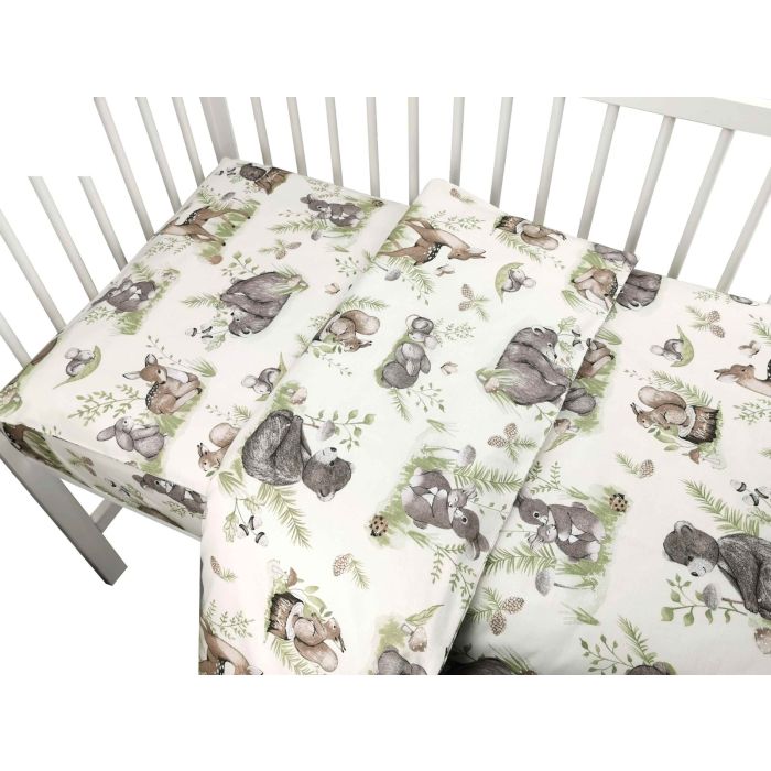 Bērnu gultas veļa 135x100 "Forest calm" 