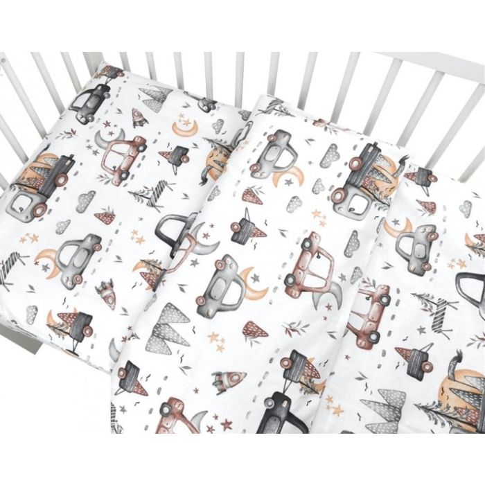 Gultas veļa bērniem 135x100 "On road grey" 