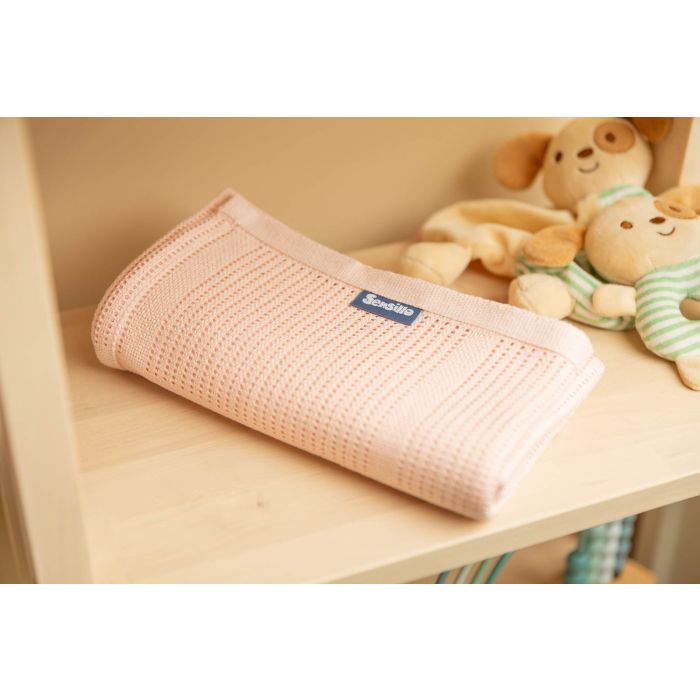 Bērnu sedziņa "Lulu light pink" 95x95 cm 