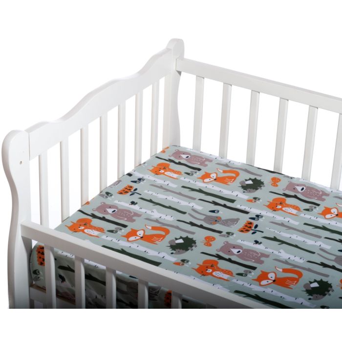 Bērnu palags ar gumiju "Forest life"  120x60