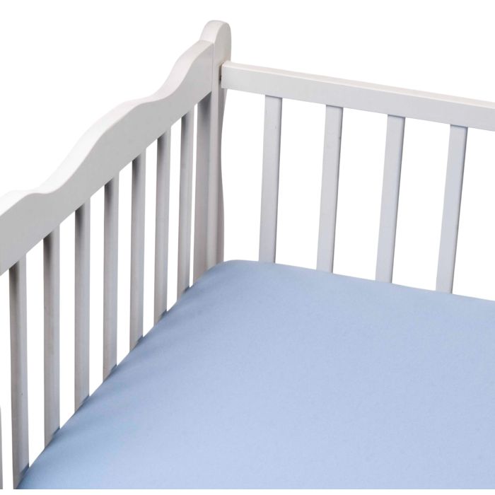 Bērnu palags ar gumiju  "Melange " blue