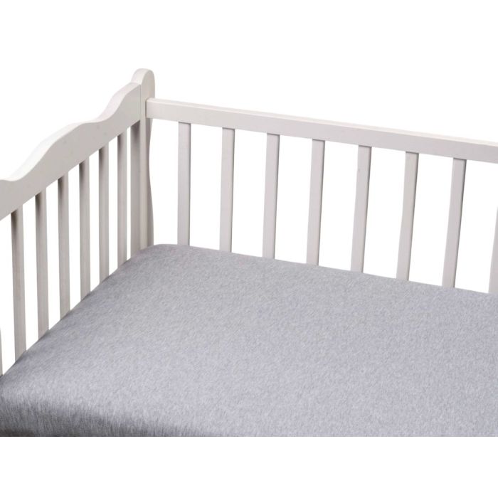 Bērnu palags ar gumiju  "Melange " pelēks 