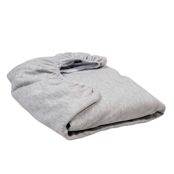 Bērnu palags ar gumiju  "Melange " gaiši pelēks 