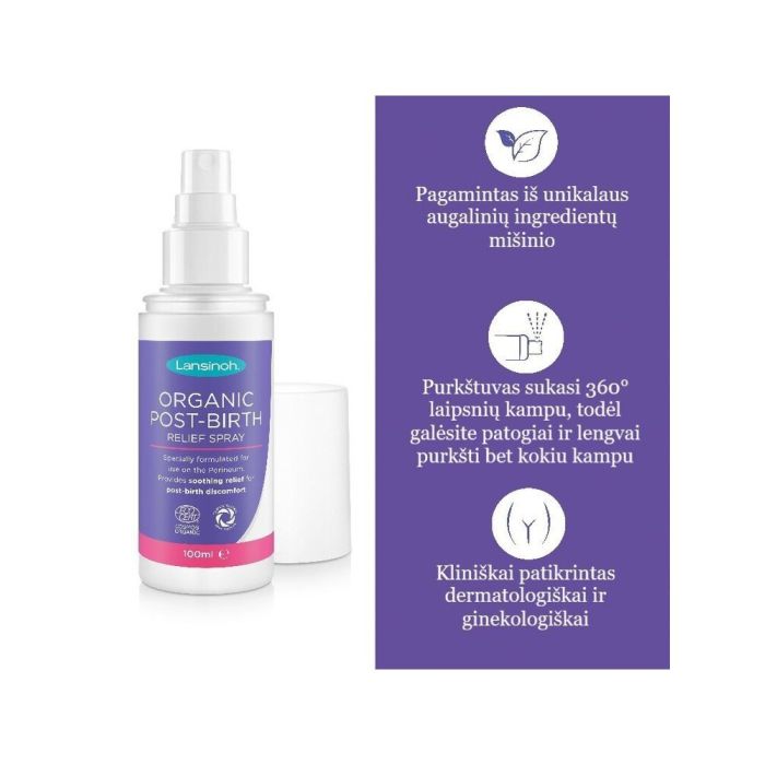 Organisks intīmās higiēnas līdzeklis pēc dzemdībām Lansinoh 100ml