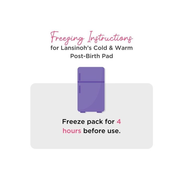 Lansinoh kompreses post birth relief pads cold/warm
