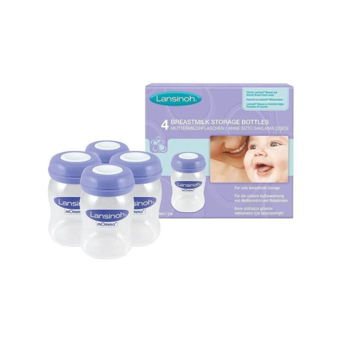 Lansinoh pudelītes piena uzglabāšanai 4gab