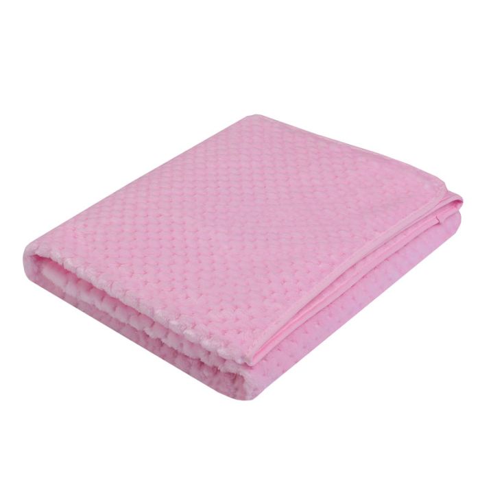 Bērnu pleds "Blank" 90x80 cm rozā