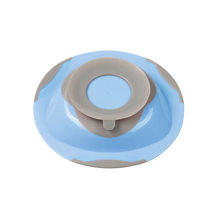 Babyono šķivis ar piesūcekni, zils