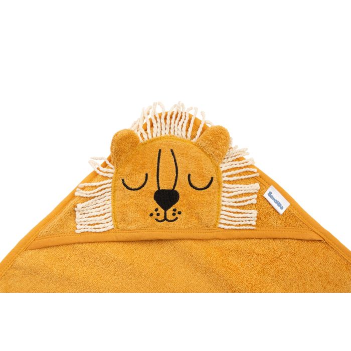 Dvielis mazulim ar kapuci "Lion" 90x90 cm