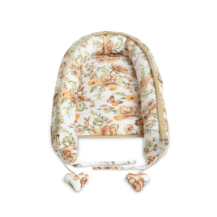 Zīdaiņu ligzdina "Floral beige" 