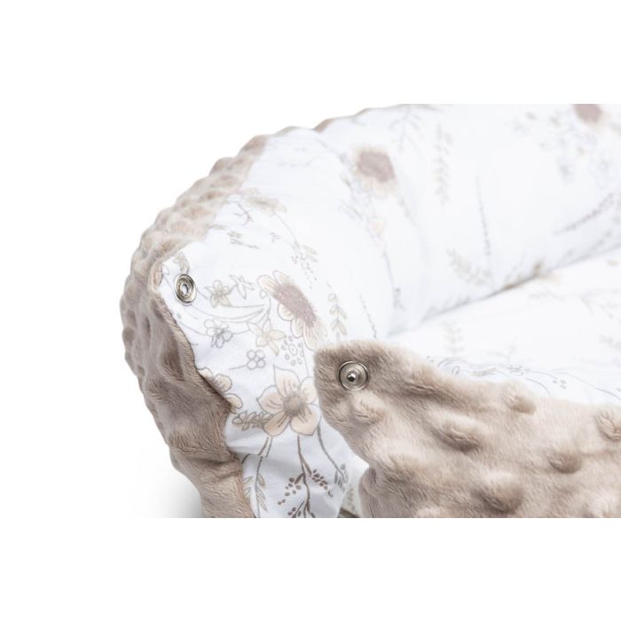  Ligzdiņa - kokons jaundzimušajiem  "Floral" 80x45 cm