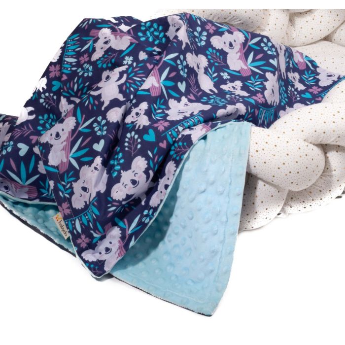 Bērnu pleds 100x75cm "Lucky bamboo" zils