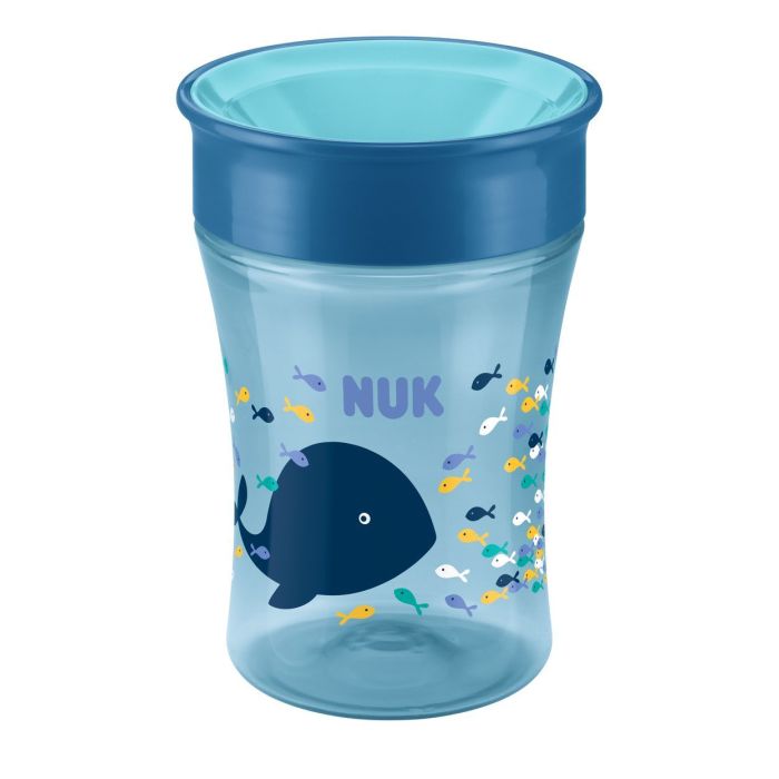 NUK mācību krūzīte 8m+ 230 ml zils