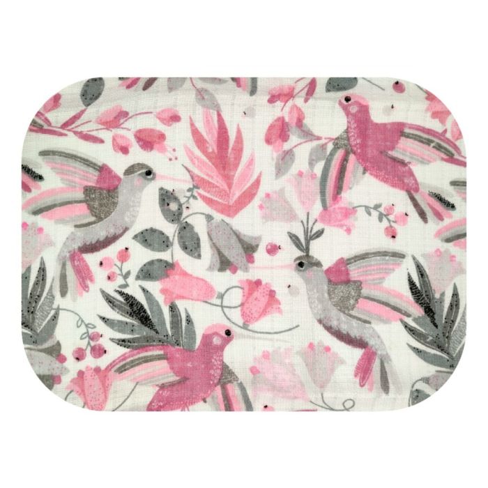 Marles autiņi ar zīmējumu 70x80cm "Pink RIO" 