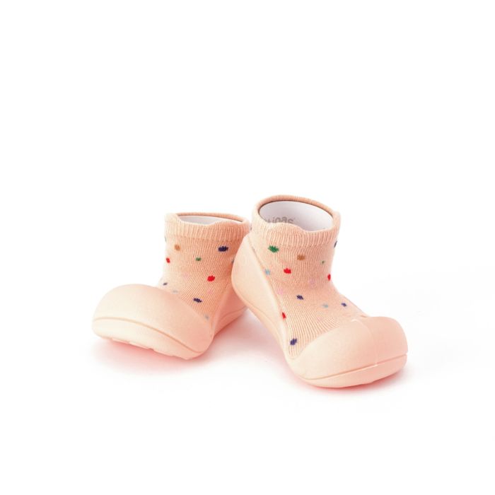Mazuļu pirmās kurpes Attipas "Bamboo pop" peach