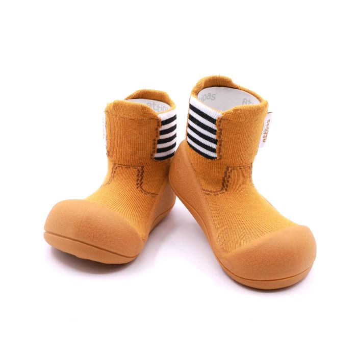Mazuļu pirmās kurpes Attipas "Rainboots yellow" 