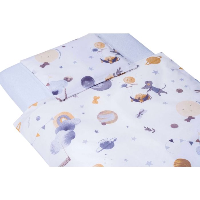 Gultas veļa komplekts šūpulim  80x70cm "The starlight mouse" 