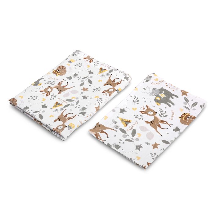 Bērnu gultas veļa 135x100 "Forest life"  