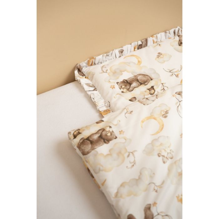 Gultas veļa bērniem 135x100 "Cosy clouds" ar krokām