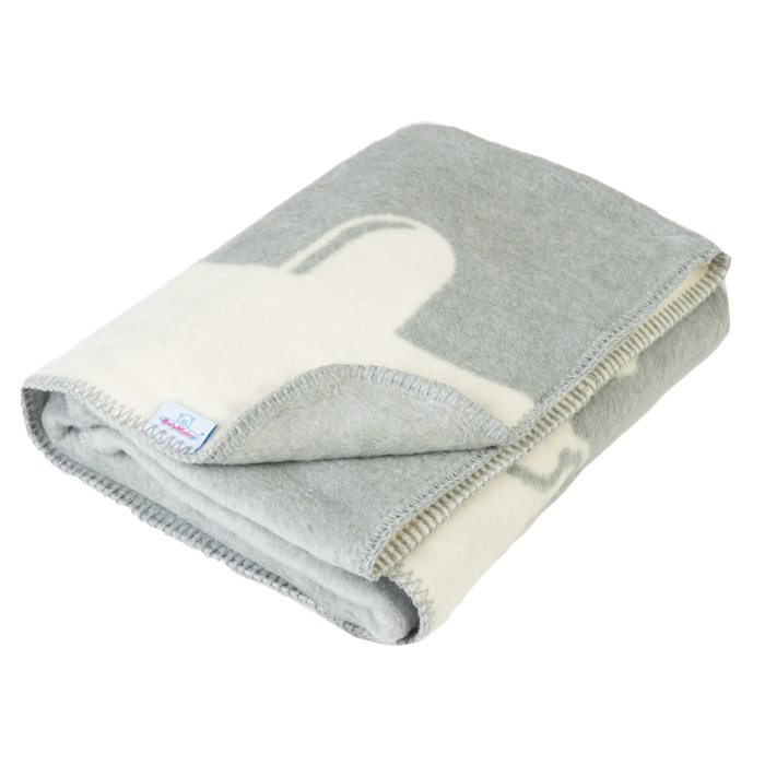  Bērnu sega "Mouse" 100x75cm pelēks