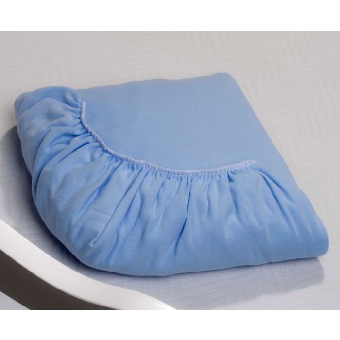 Bērnu palags ar gumiju  "Melange " blue