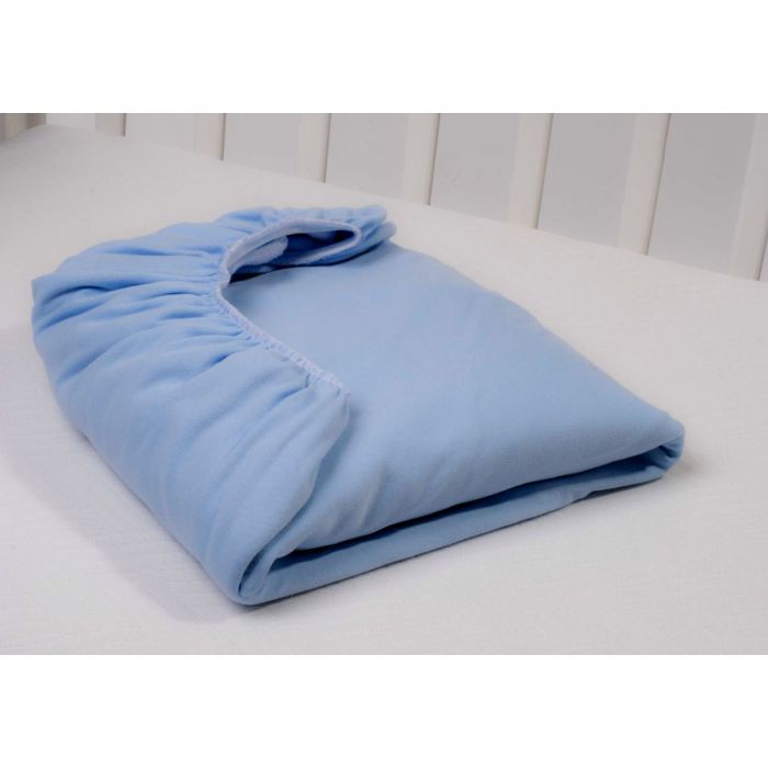 Bērnu palags ar gumiju  "Melange " blue