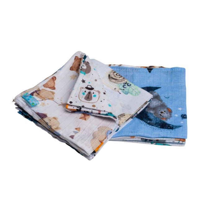 Marles mini autiņi komplekts "Mini" 10 gab.  40x40 cm zili toņi