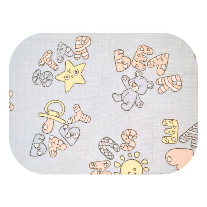 Marles autiņi ar zīmējumu 70x80cm "Hello baby"