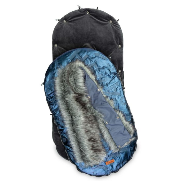 Guļammaiss bērnu ratiem "Aspen glamour" zils