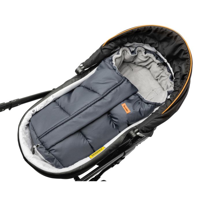 Guļammaiss bērnu ratiem  "Combi polar" Graphite/Grey 