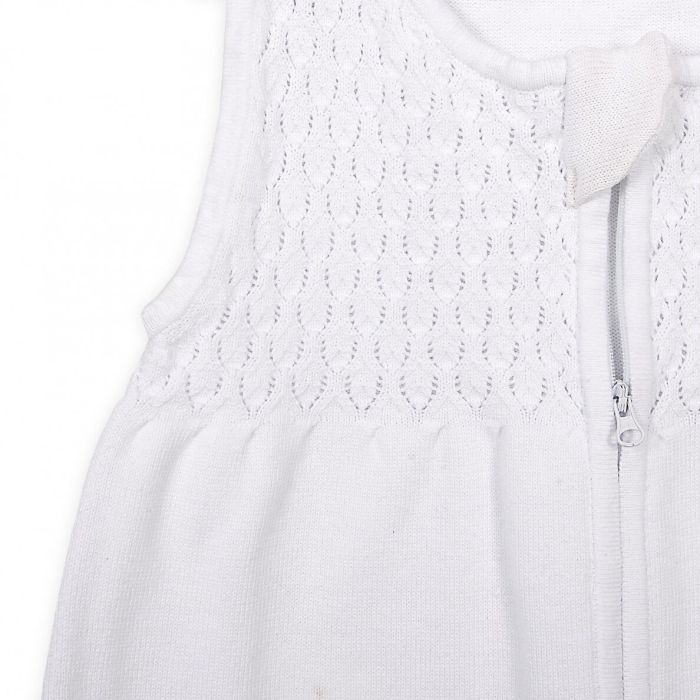 Adīts guļammaiss zīdainim "Knitted" balts 1.0 TOG